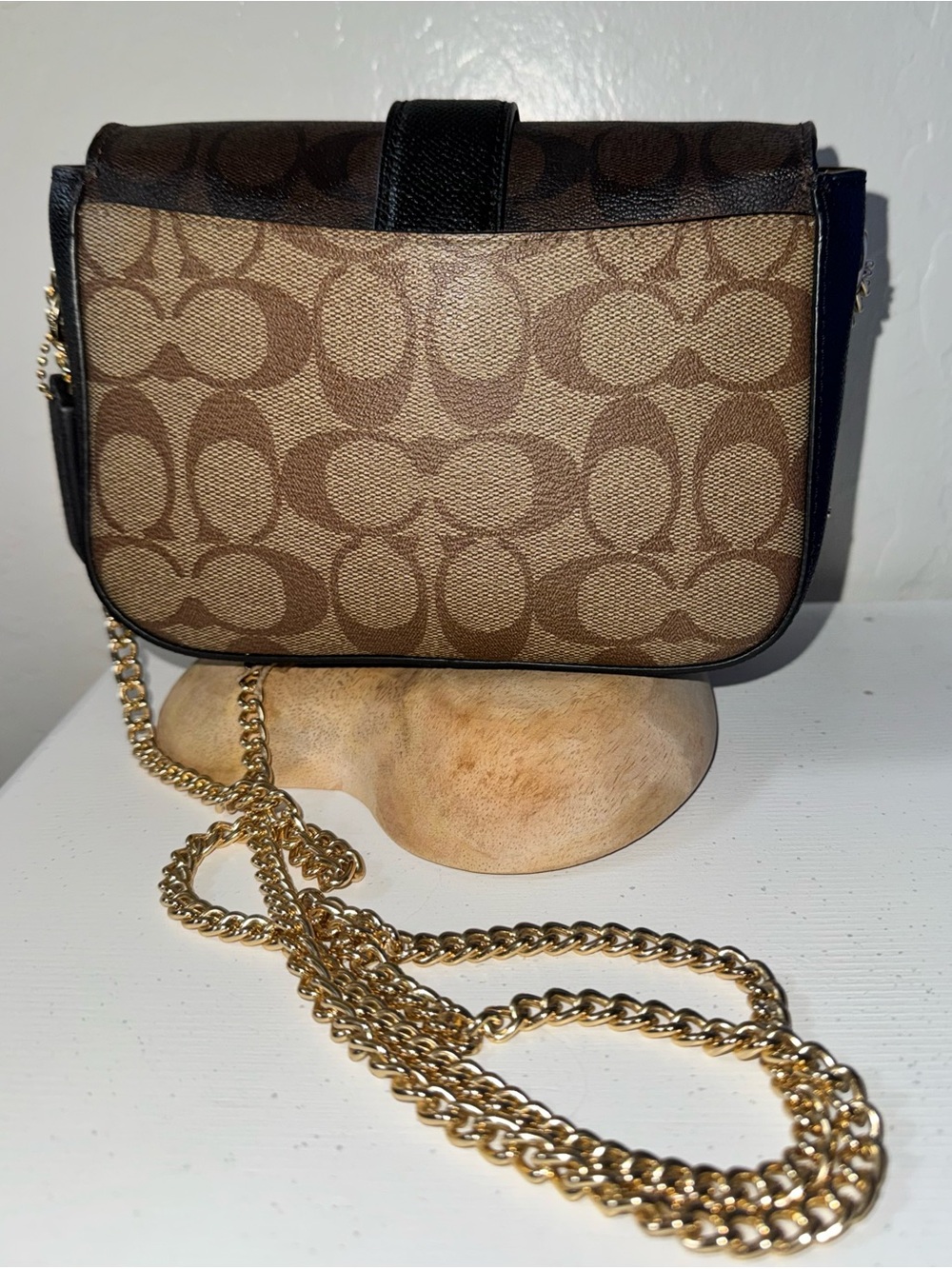 COACH Gemma Blocked Signature Canvas 2021 Star Buckle Crossbody Bag C7013 - EUC - Picture 12 of 16
